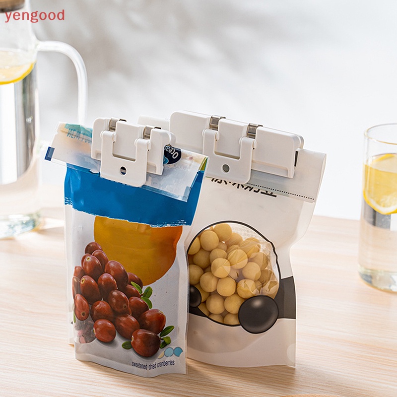 1 Dụng Cụ Kẹp Miệng Túi Thực Phẩm Bằng Nhựa Nhỏ Gọn Cho Nhà Bếp