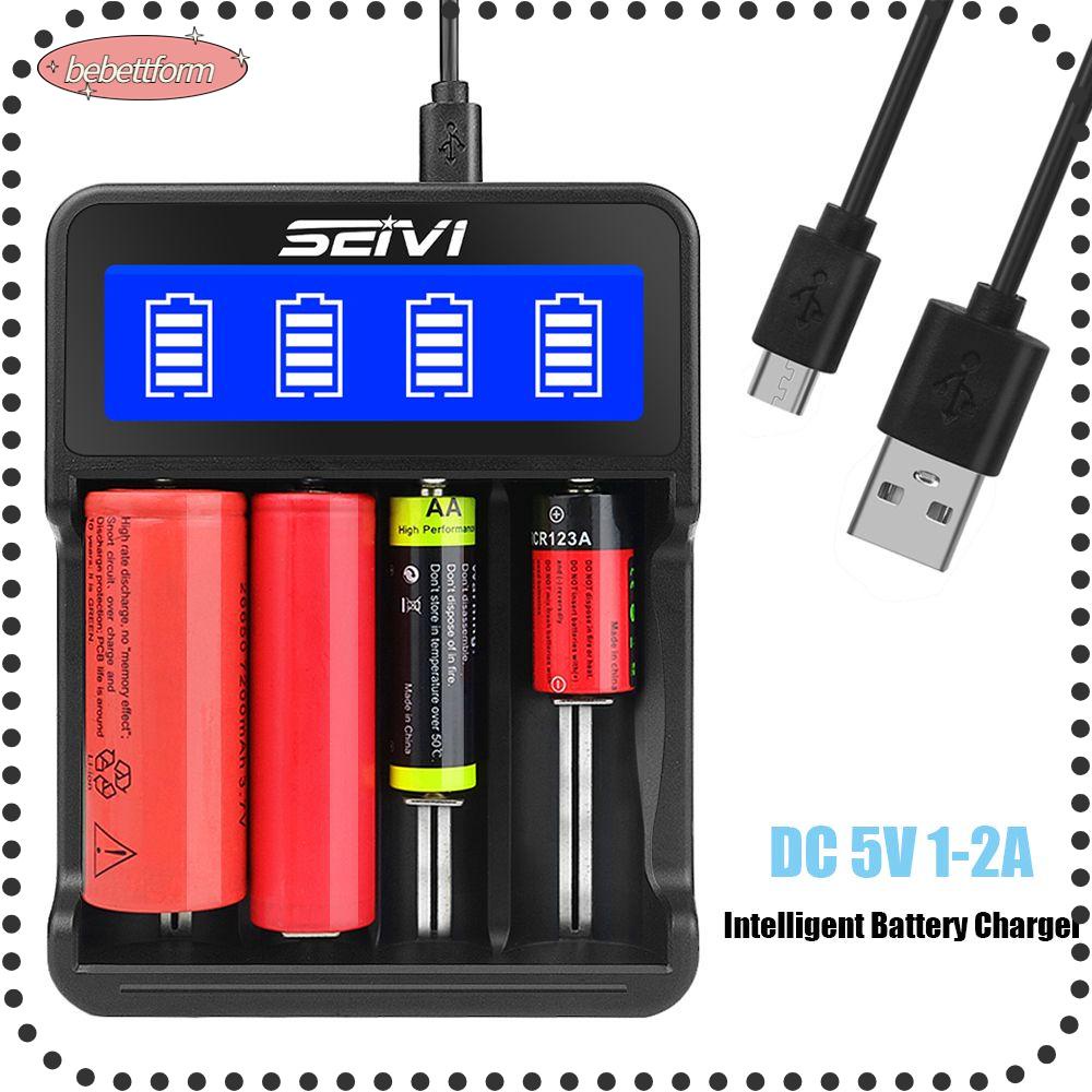 BEBETTERM Đế Sạc Pin Nhanh Thông Minh Cho Pin AA AAA NI-CD NI-MH