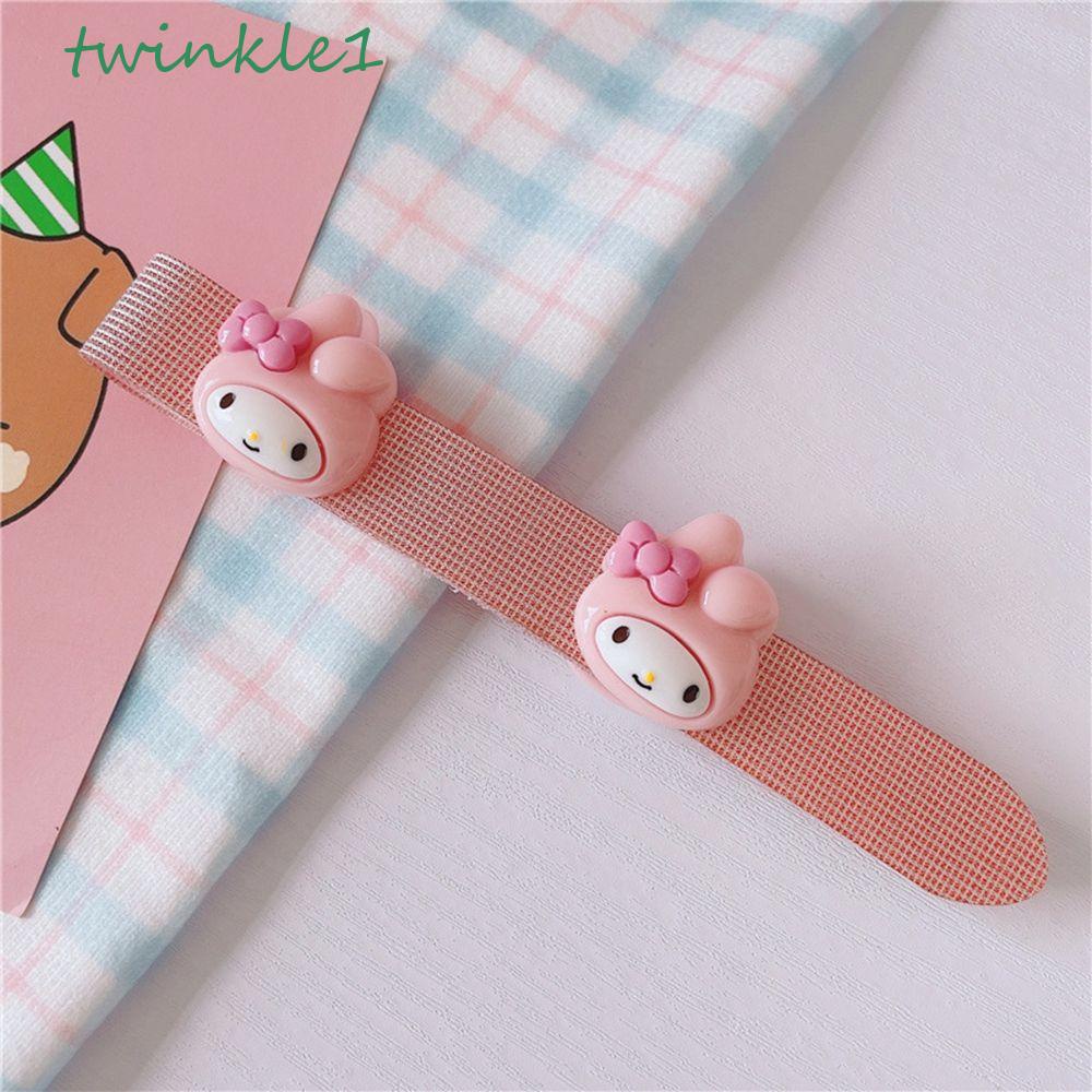 TWINKLE Băng Đô Vải Gấp Gọn Họa Tiết Melody / Cún Cưng / Mèo Melody Phong Cách Hàn Quốc Xinh Xắn