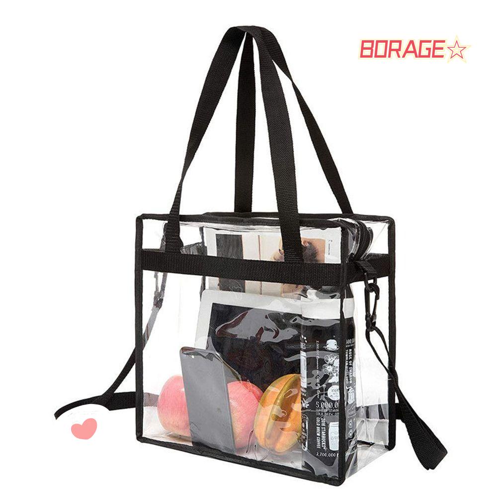 BORAG Túi Đeo Vai Cỡ Lớn Bằng PVC Trong Suốt Thời Trang Cho Nữ