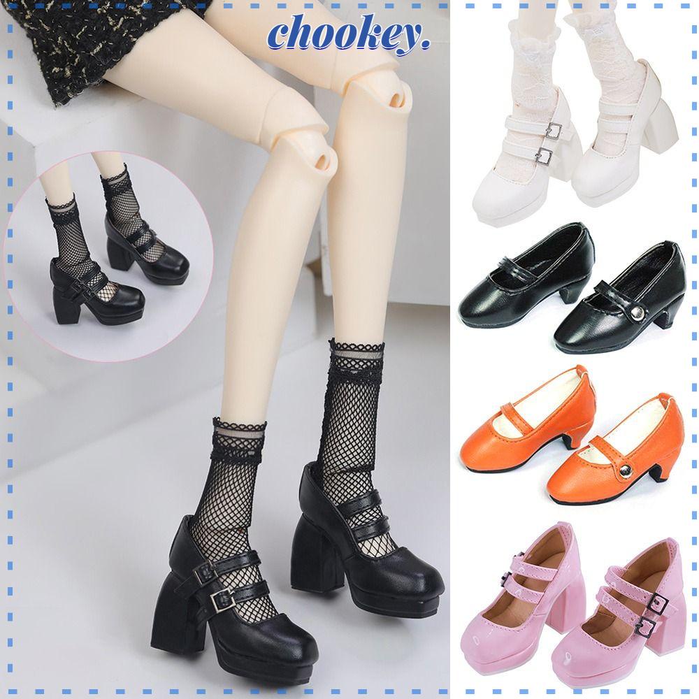 CHOOKEY Giày Da PU Thời Trang Cho Búp Bê BJD 7.5 * 2.7 * 3.5cm / 7 * 2.5cm
