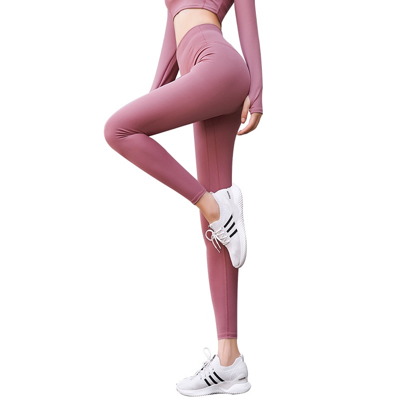 Quần tập yoga Quần Legging Thể Thao Nữ Không Đường May Chất Liệu Nhanh Khô