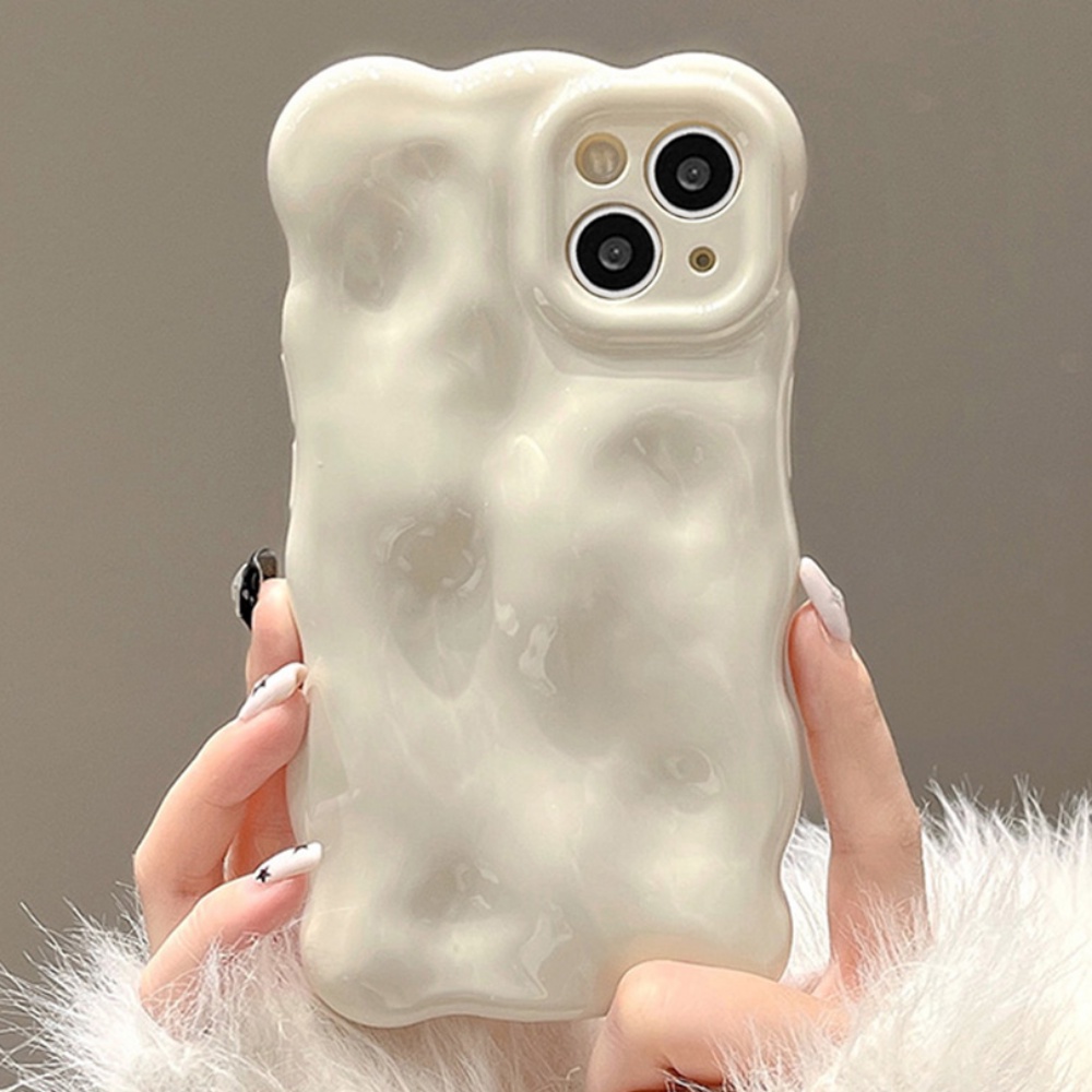 Ốp Điện Thoại TPU Mềm Chống Sốc Họa Tiết Gợn Sóng Màu Macaron Cho IPhone 11 12 13 14 Pro Max