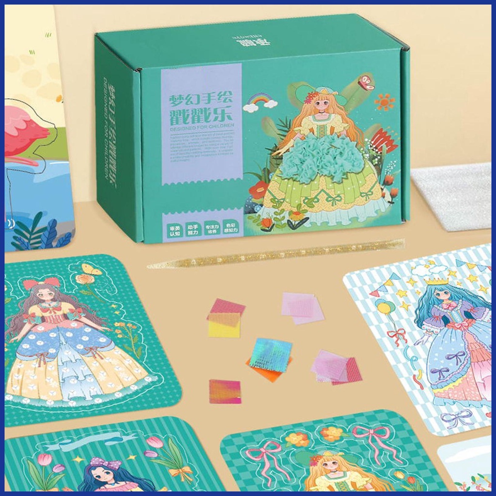 Bộ Sách Vẽ Tranh Kiểu Công Chúa Dễ Thương Xinh Xắn Cho Bé