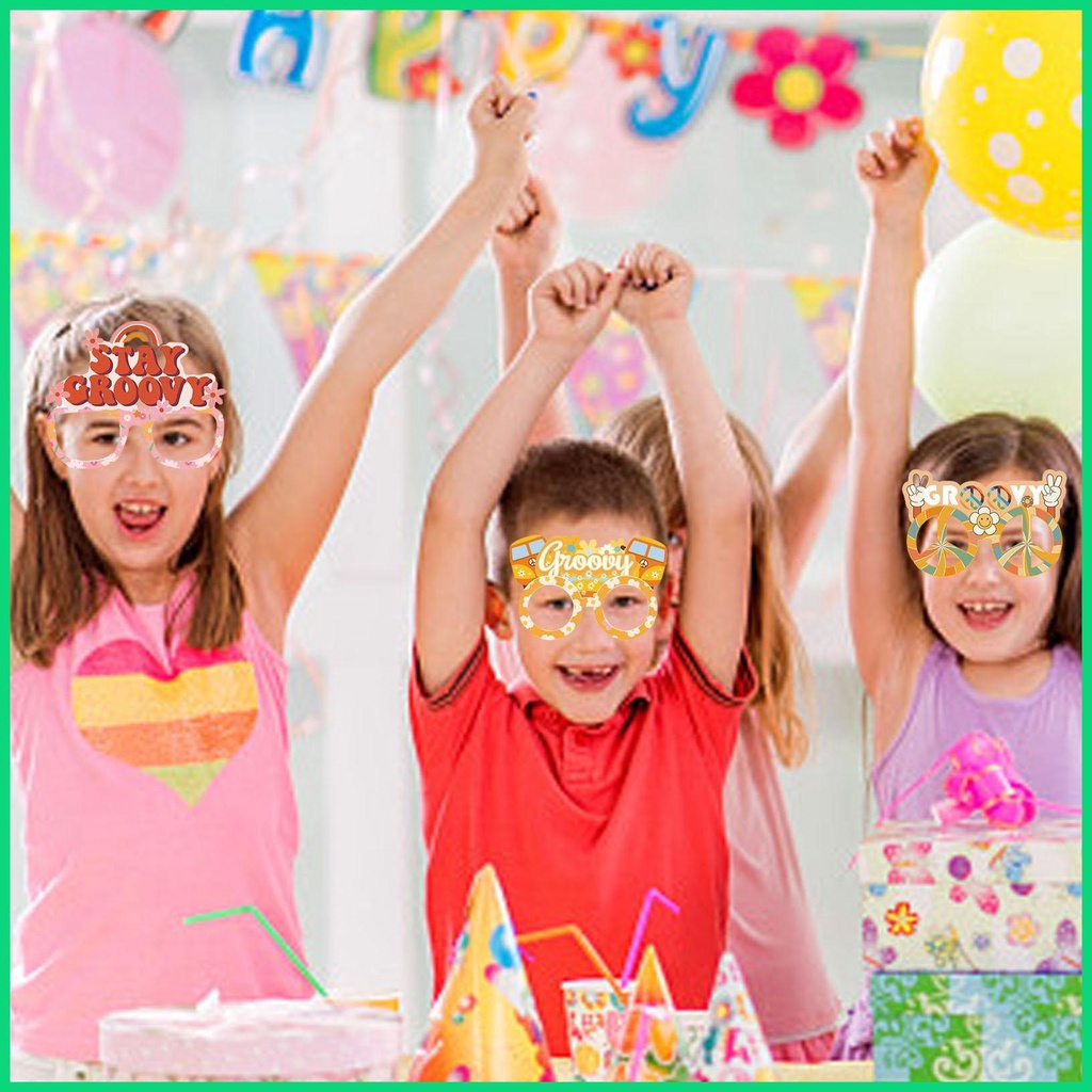 Set 6 Kính Mát 3D Phong Cách Hippie Vui Nhộn Cho Bé