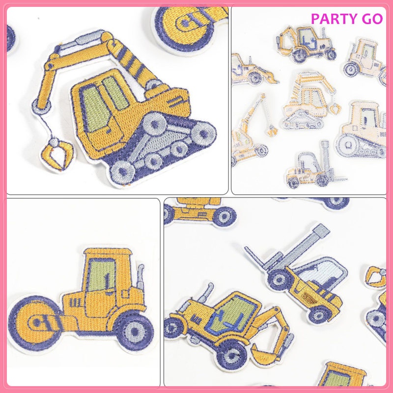 Set 7 Miếng Vá Trang Trí Ba Lô / Xe Hơi / Quần Jean / Xe Tải Cho Bé uiran.vn