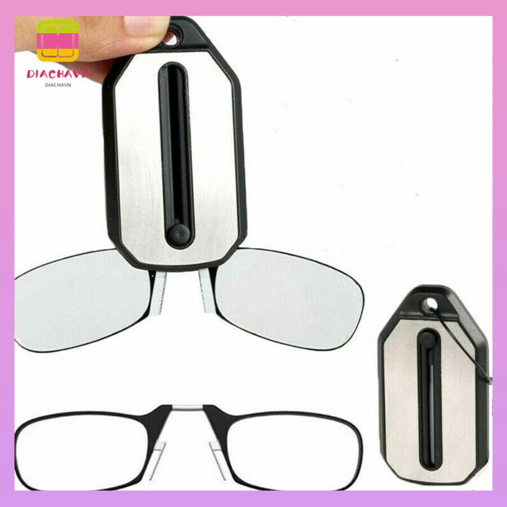 DIACHAVN Kính Đọc Sách Phóng Đại Không Gọng Có Móc Khóa Tiện Dụng