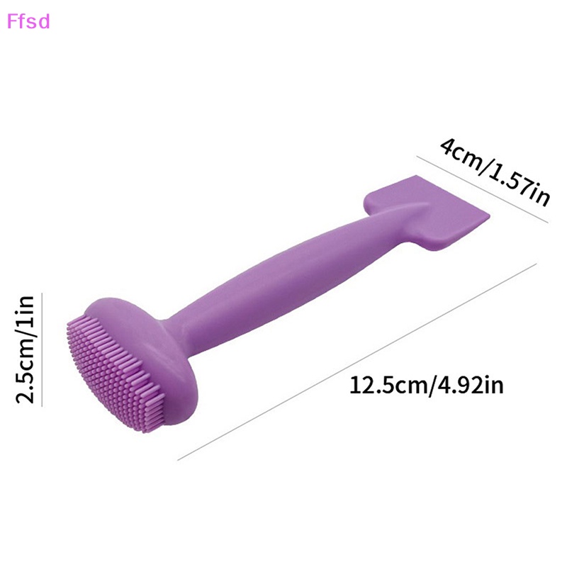 1 Cọ Rửa Mặt Silicone Hai Đầu Mềm Mại