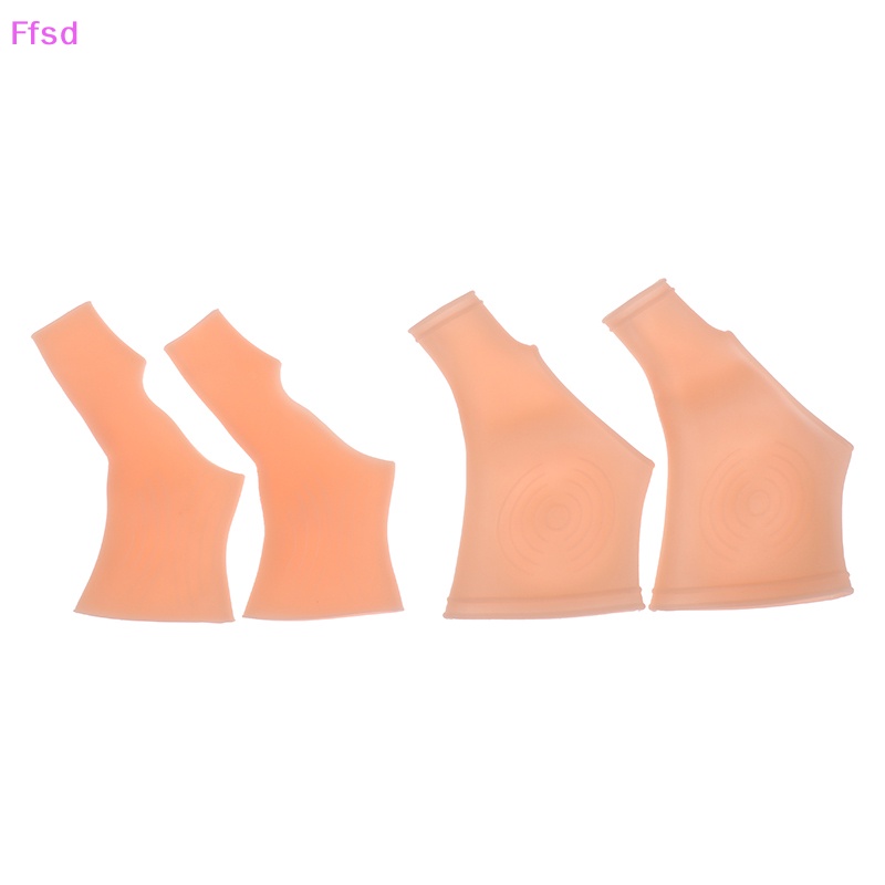 {Ffsd} Set 2 Đai Silicon Đeo Ngón Tay Chống Thấm Nước Hỗ Trợ Đốt Ngón Cái Màu Nude * Bán Chạy