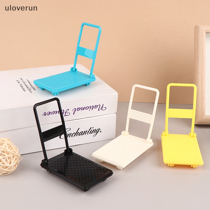 Mô Hình Xe Đẩy Mua Sắm Mini Tỉ Lệ 1 / 12 Trang Trí Nhà Búp Bê