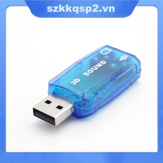 Mini Bên Ngoài Usb 2.0 Sang 3.5 Mm Mic Tai Nghe Jack Stereo Tai Nghe 3d Card Âm Thanh Bộ Chuyển Đổi Âm Thanh Loa Mới Giao Diện Cho Laptop VNK2