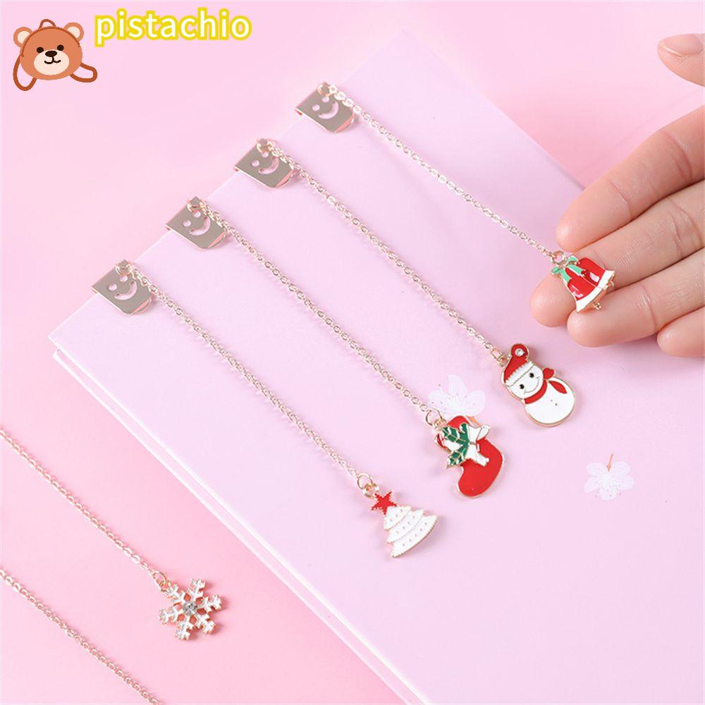 PISTA Thẻ Đánh Dấu Trang Sách Giáng Sinh Dễ Thương