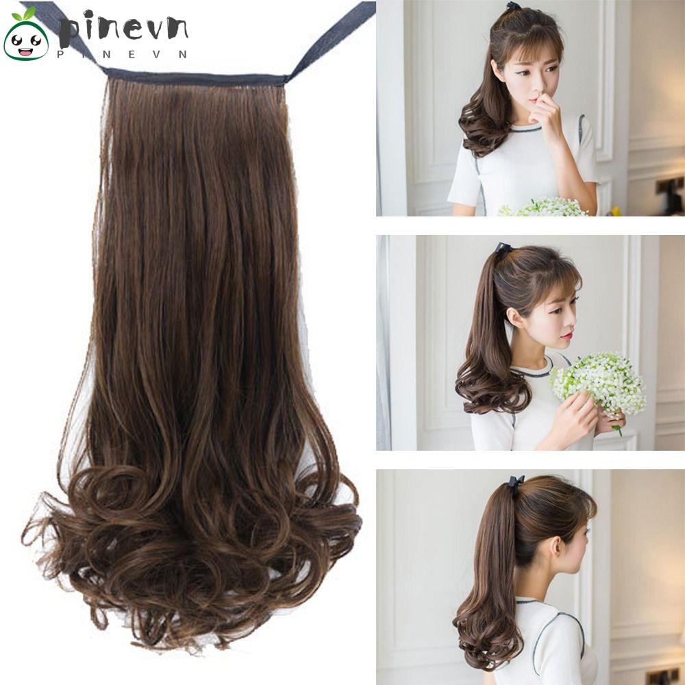 PINEVN Tóc Giả Đuôi Ngựa 38-58cm Thời Trang Cho Nữ