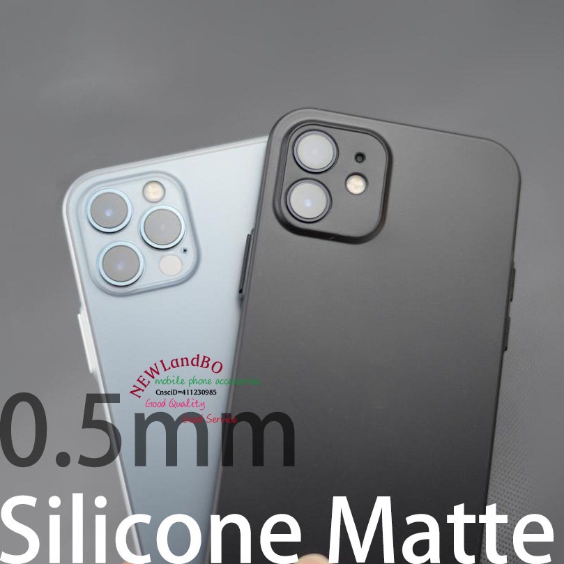 Ốp Điện Thoại Silicon Mềm Nhám Trong Suốt Siêu Mỏng 0.35mm Cho iPhone 15 14 13 12 11 Pro max 13Mini 12mini 14Pro