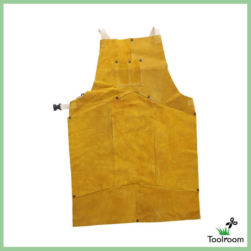 Tạp Dề Bằng Da Bò Thoáng Khí Chuyên Dụng Cho Thợ Hàn / Nướng BBQ