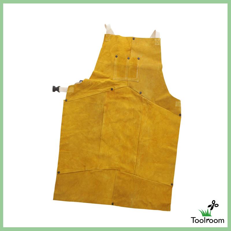 Tạp Dề Bằng Da Bò Thoáng Khí Chuyên Dụng Cho Thợ Hàn / Nướng BBQ