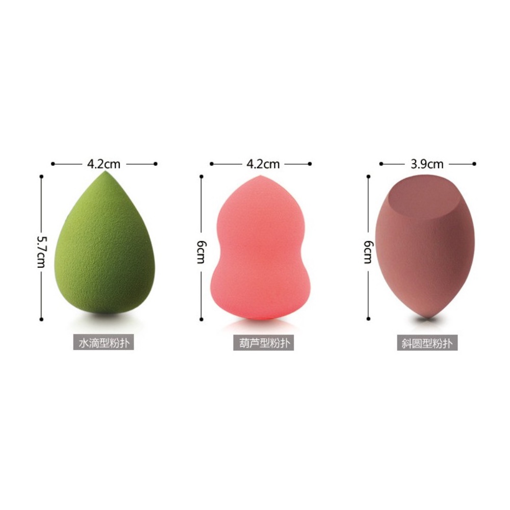 Mút Trang Điểm Hình Quả Trứng / Giọt Nước / Giọt Nước / Quả Bầu Màu Sắc Trứng Không Ăn Phấn