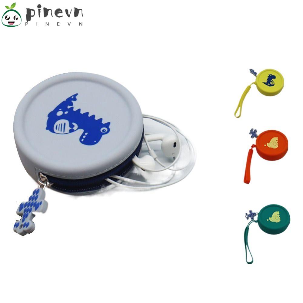 PINEVN Ví Tròn Đựng Son Môi / Thẻ / Tai Nghe Đa Năng Tiện Dụng