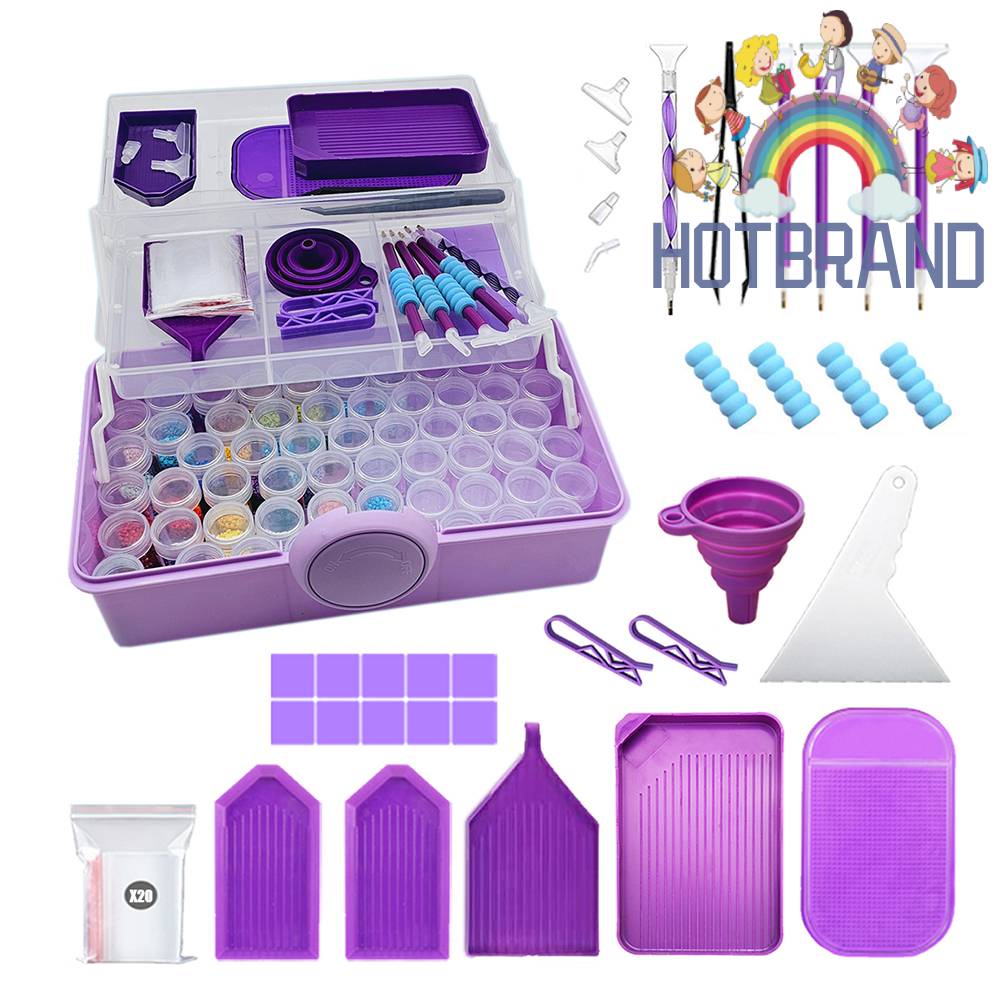 Hộp Trong Suốt Đựng Hạt Cườm Nhỏ Gọn Tiện Dụng