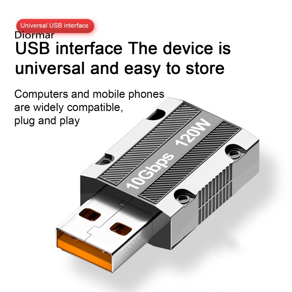 Bộ Chuyển Đổi USB Sang Type-C Tốc Độ Cao 120W 10Gbps Cho Máy Tính