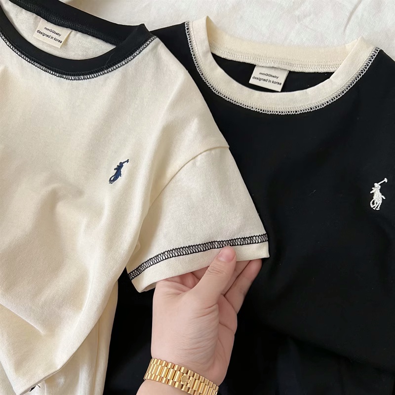 Bộ Quần Áo Thể Thao Cotton Nguyên Chất Dáng Rộng Phong Cách Hàn Quốc Thời Trang Mùa Hè Hàng Mới 2023 Dành Cho Bé Trai