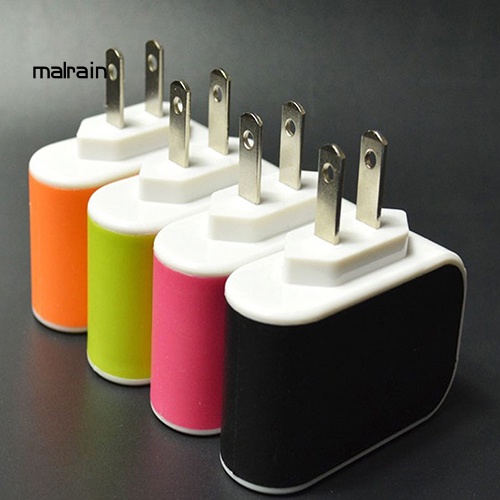 Bộ Sạc Điện Thoại / Máy Tính Bảng 3 Cổng USB Tiện Dụng Mang Theo Du Lịch