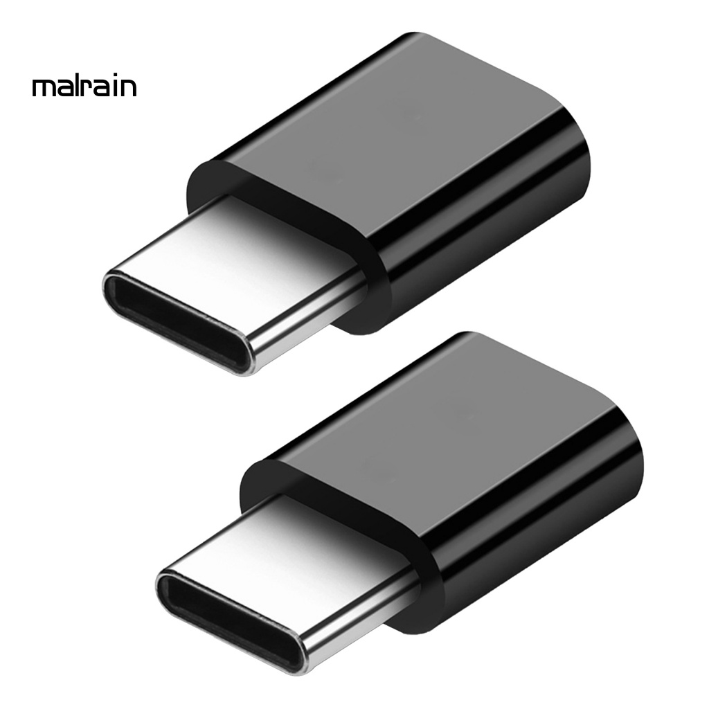 Bộ 2 Đầu Chuyển Đổi Micro-USB Sang Type-C Chuyên Dụng Cho Điện Thoại / Máy Tính Bảng Android