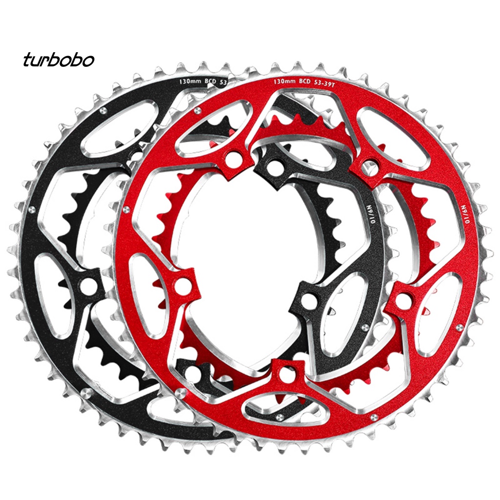 Set 2 Bánh Răng Dây Xích Đôi 39T / 53T Bằng Hợp Kim Nhôm Cố Định Cho Xe Đạp Gấp