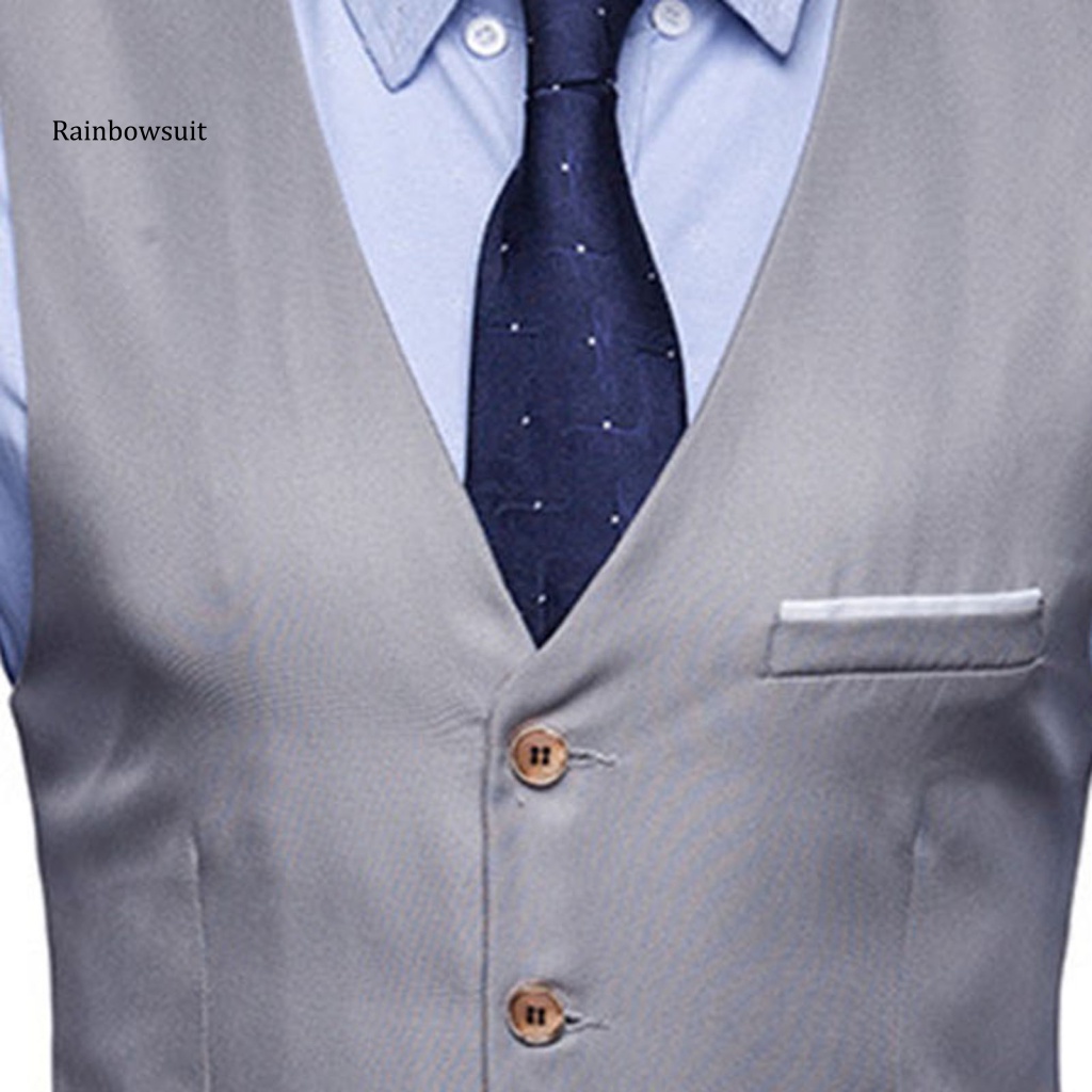 Áo Ghi Lê Màu Trơn Có Túi Tháo Rời Được Phong Cách Doanh Nhân Thời Trang Cho Nam