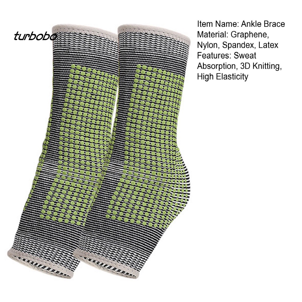 1 Cặp Băng Quấn Mắt Cá Chân Dệt Kim 3D Độ Co Giãn Cao Thoáng Khí Chống Trượt Hỗ Trợ Tự Sưởi Ấm