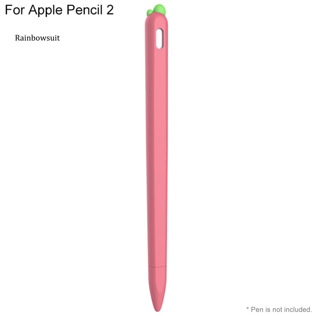 Vỏ Bảo Vệ Bút Cảm Ứng Apple Pencil 1 / 2 Bằng Silicon Hình Củ Cà Rốt Dễ Thương