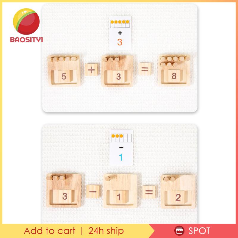 Bộ Đồ Chơi Đếm Số Học Toán Montessori Bằng Gỗ Dành Cho Trẻ Em