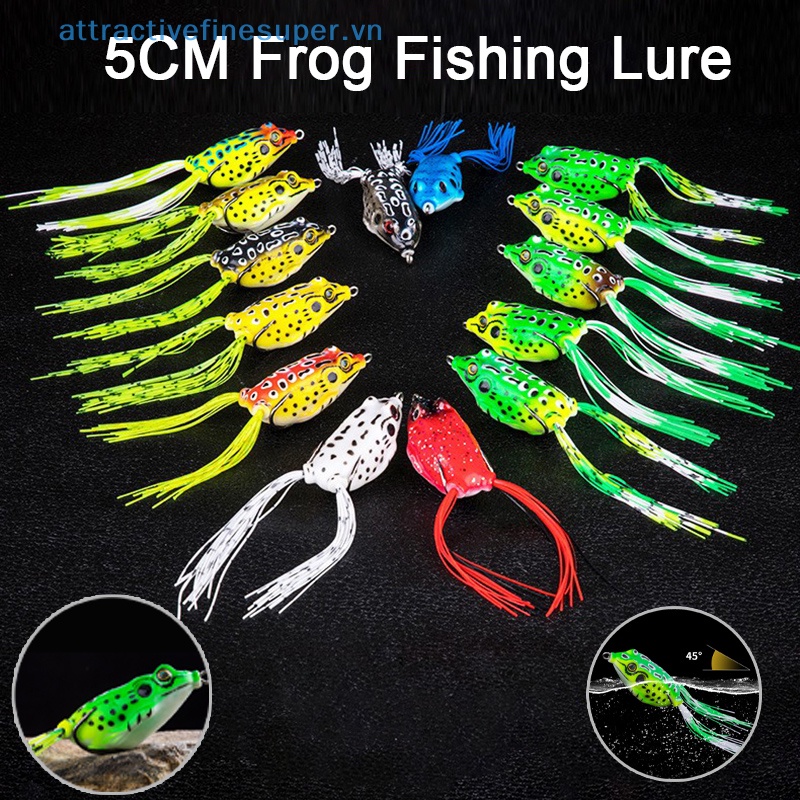 Mồi Giả Nhử Cá Mềm Hình Ếch 5cm 8g Gắn Kèm Móc Câu