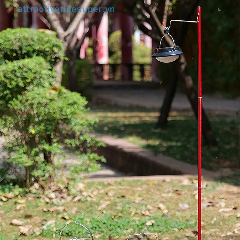 Giá Đỡ Đèn Lồng Cắm Trại 64 Inch Bằng Hợp Kim Nhôm Có Thể Gấp Gọn
