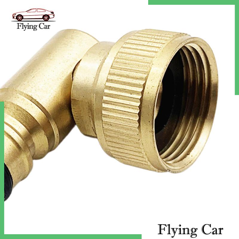 Đầu Nối Vòi Nước 90 Độ 3 / 4in Bằng Đồng Thau Siêu Bền Tiện Dụng Cho Sân Vườn