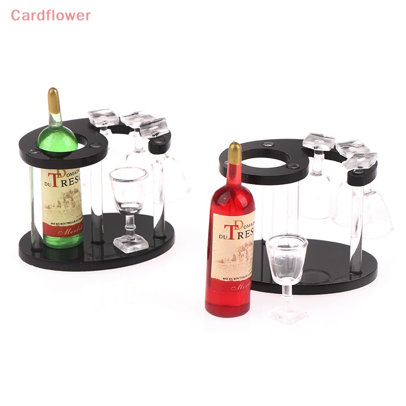 Bộ Đồ trang trí Chai Rượu Mini Trang Trí Nhà Búp Bê Tỉ Lệ 1: 12 Mới