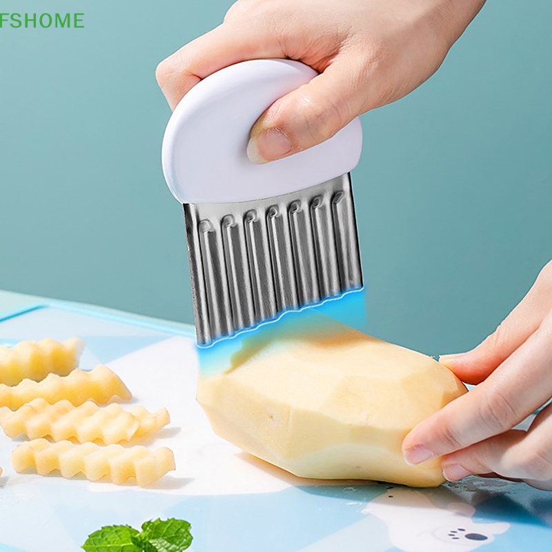 Dụng Cụ Cắt Khoai Tây Lượn Sóng Bằng Thép Không Gỉ