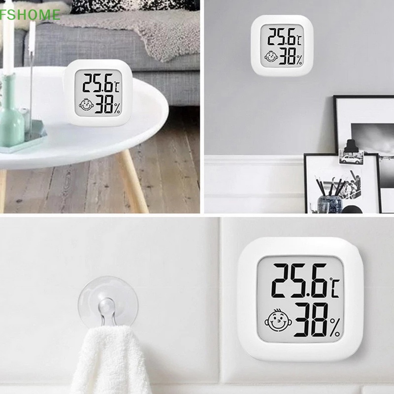 Nhiệt Kế Điện Tử Mini Màn Hình LCD Cảm Ứng Nhiệt Độ Và Độ Ẩm