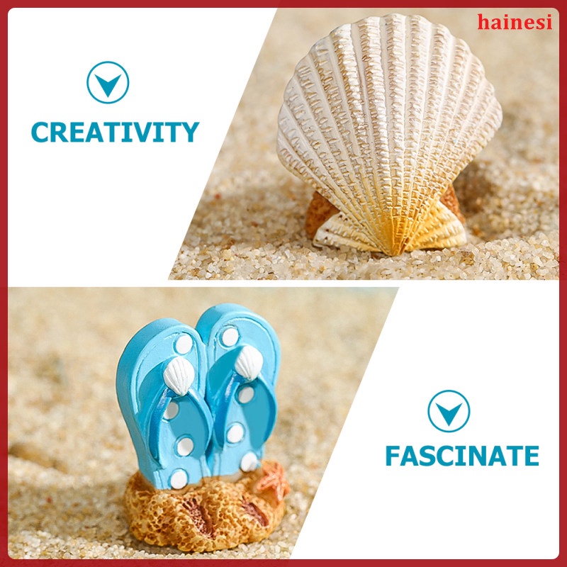 Set 6 Miếng Dán Trang Trí Nhà Cửa Hình Bãi Biển