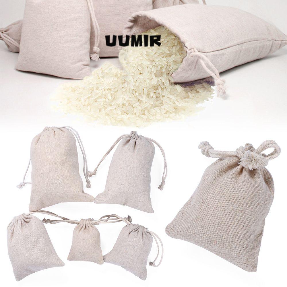UUMIR Túi Đựng Kẹo Bằng Sợi Đay Cotton Trơn Mới