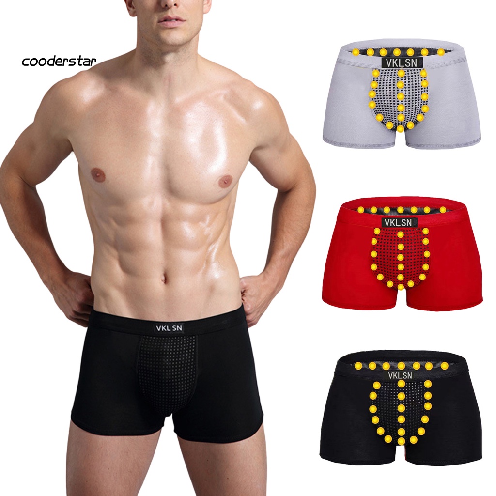 Quần Lót Boxer Nam Châm Hút Mồ Hôi Màu Trơn Plus Size