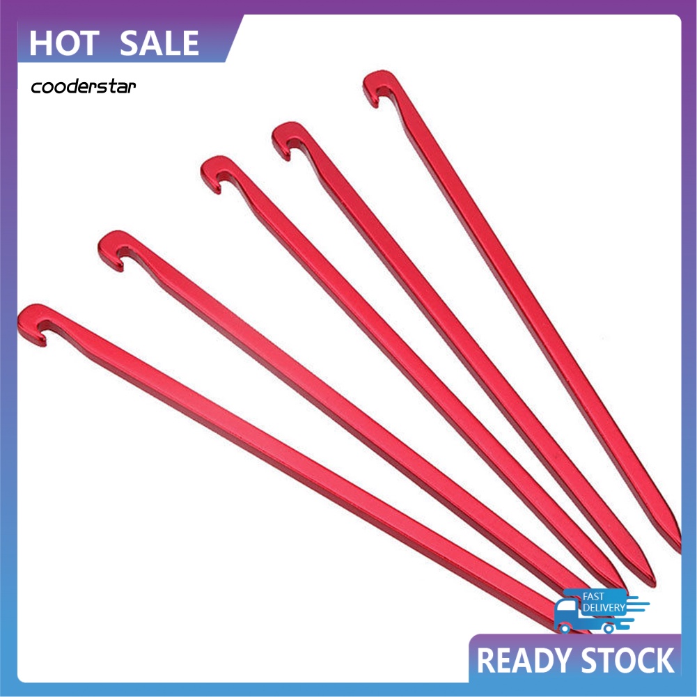 Set 5 Cọc Dựng Lều Bằng Hợp Kim Nhôm Chất Lượng Cao