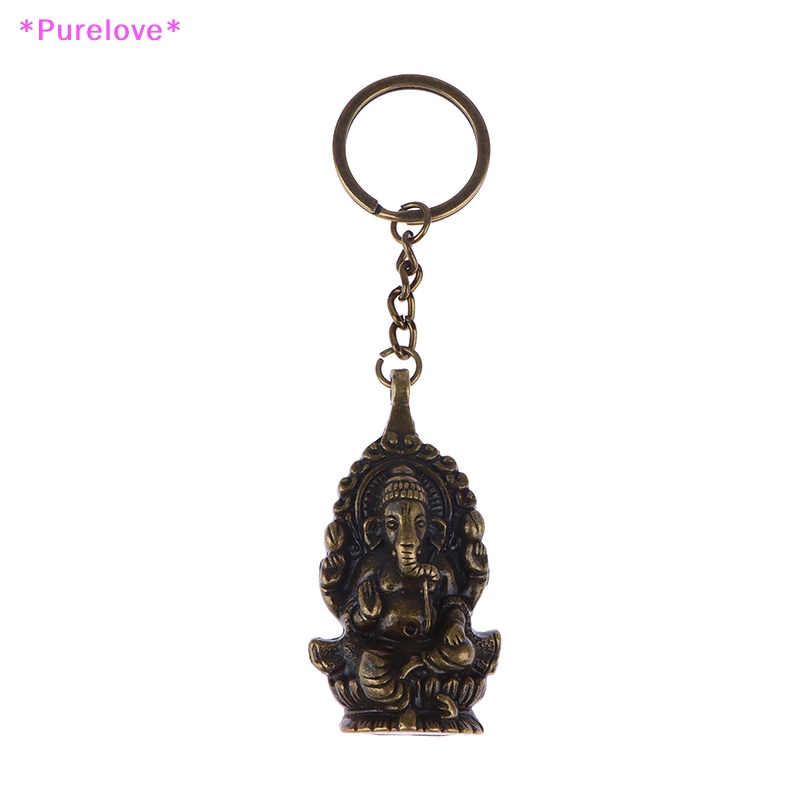1 Mặt Dây Chuyền Hình Voi Ganesha 62 X 35Mm Bằng Kim Loại Phong Cách Phật Giáo Mới