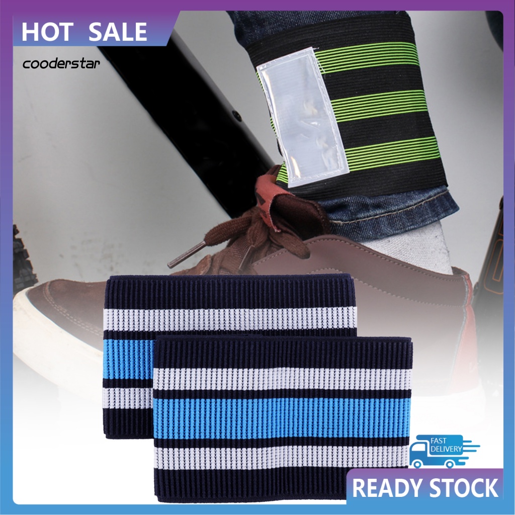 Set 2 Dây Đeo Mắt Cá Chân Co Giãn Họa Tiết Kẻ Sọc Ba Màu Sắc Cho Các Hoạt Động Ngoài Trời