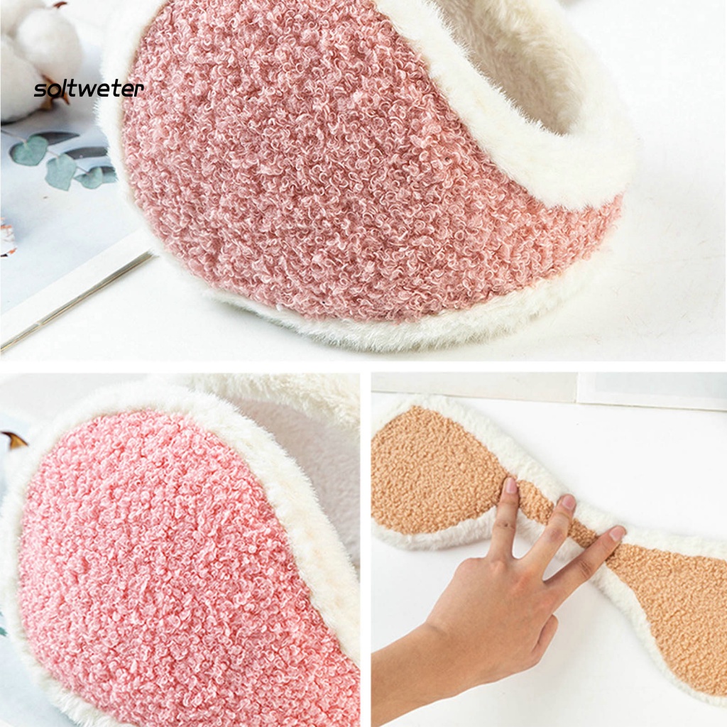 Bông Chụp Tai Giữ Ấm Dày Dặn Co Giãn Dễ Thương Thời Tiết Mùa Đông Cho Nữ