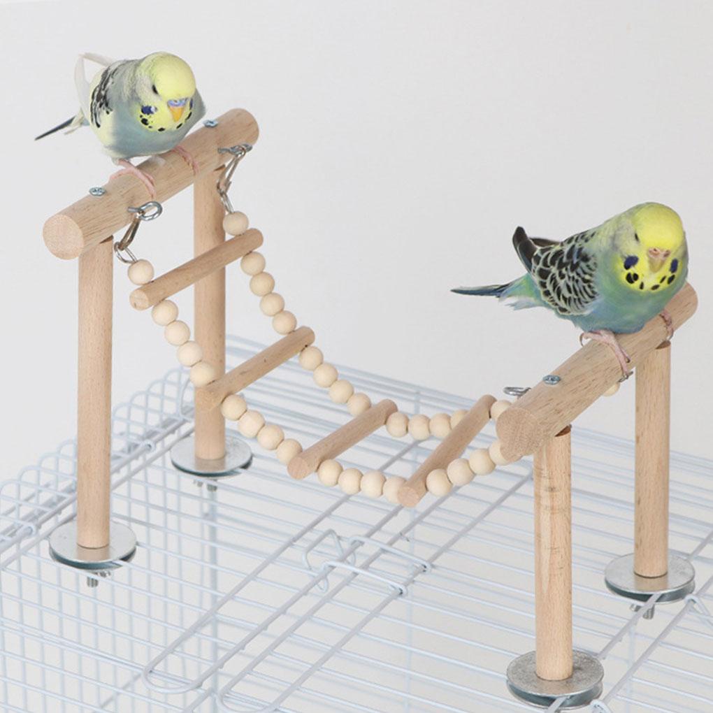 Thang Leo Đứng Bằng Gỗ Không Độc Hại Cho Chim Cảnh