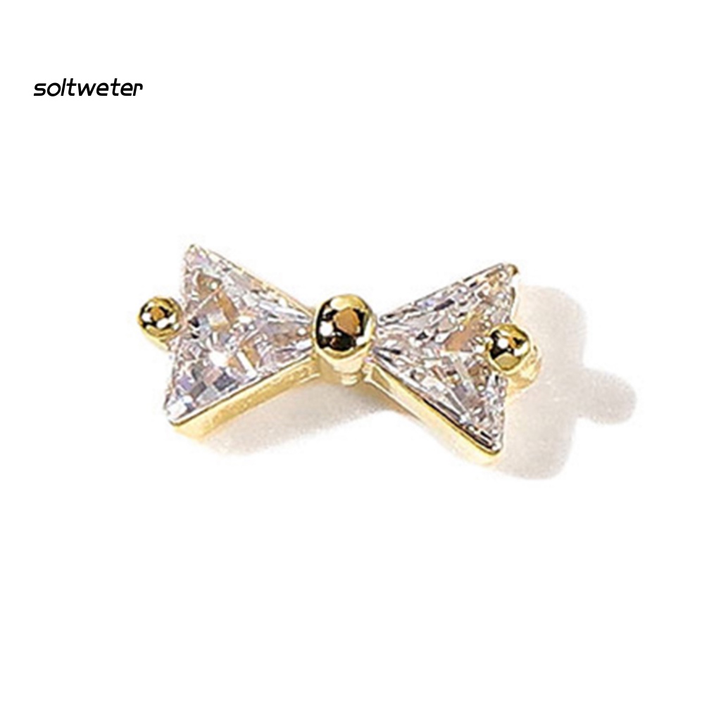 Phụ Kiện Trang Trí Móng Tay Hình Bướm 3D Lấp Lánh Dành Cho Nữ