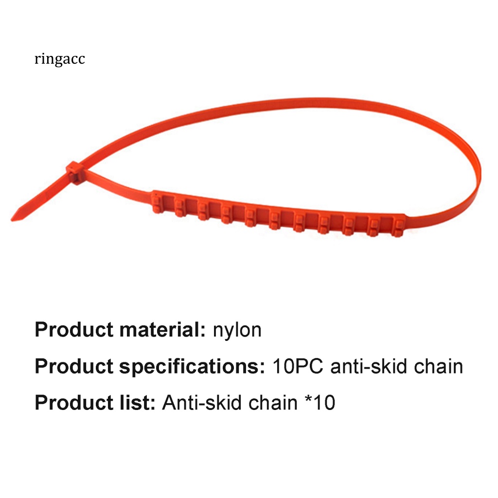 Rga Set 10 Dây Xích Nylon An Toàn Khẩn Cấp Thông Dụng Cho SUV