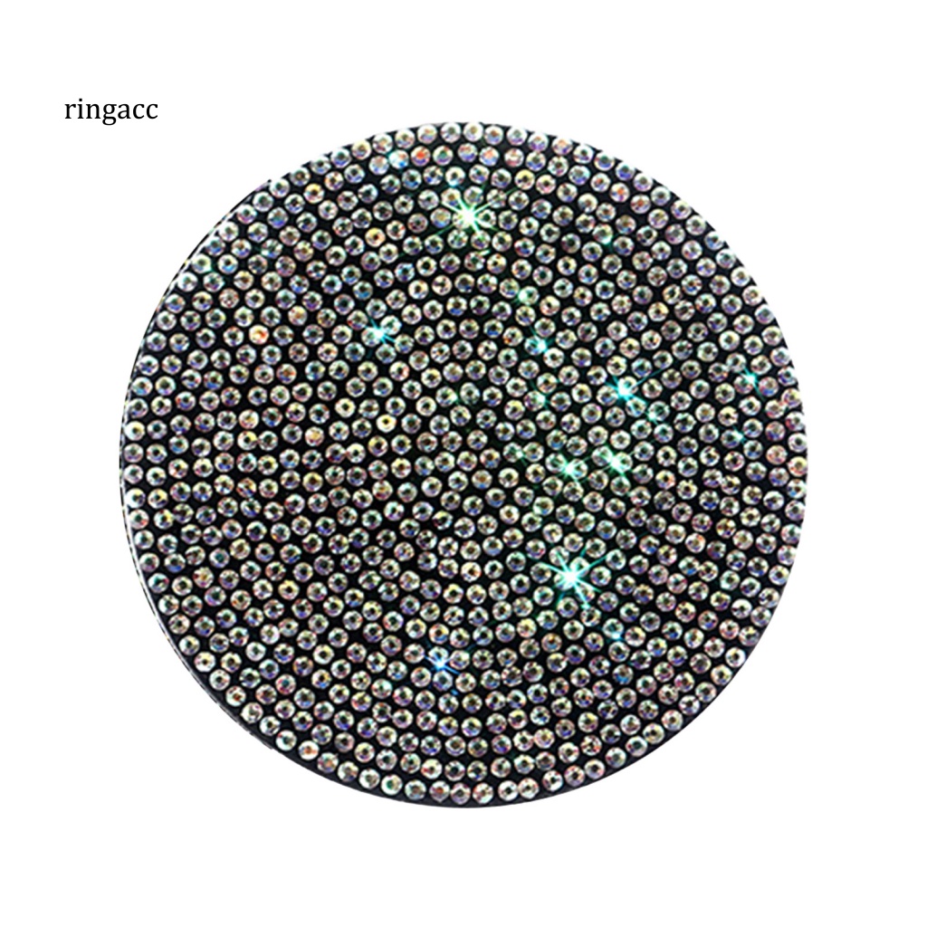 Rga Đế Lót Ly Hình Tròn Đính Đá Chống Trầy Chịu Nhiệt Dùng Hàng Ngày Cho Xe Hơi