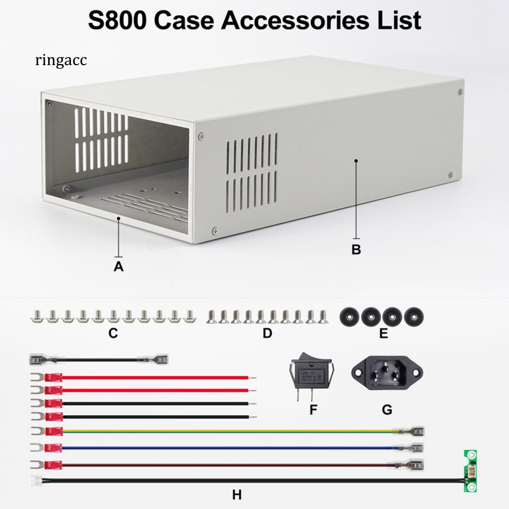 Bộ Chuyển Đổi Nguồn Điện RGA S800 RD6012 / 6018 Bằng Kim Loại Cách Nhiệt Chống Trượt